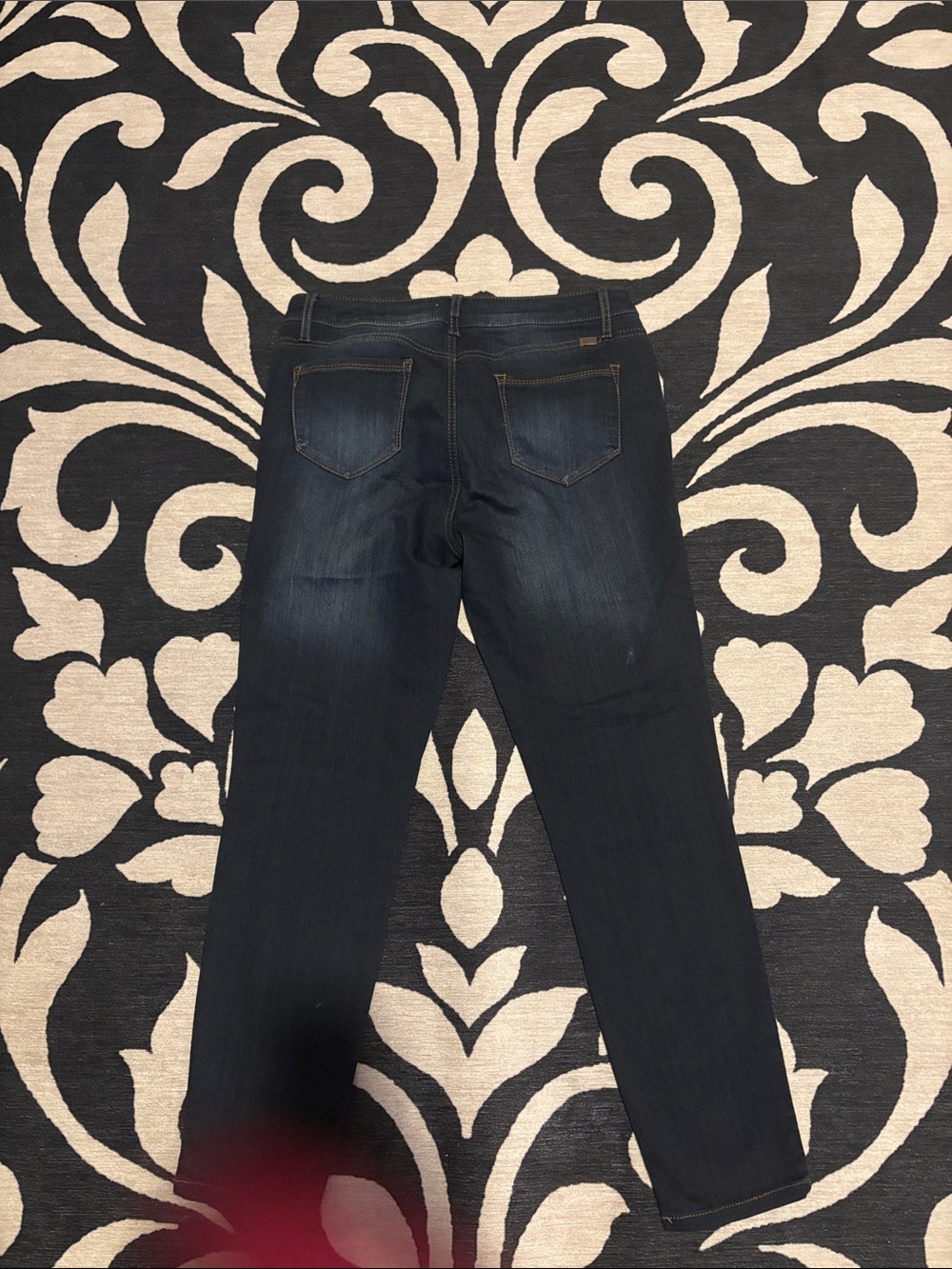1822 Denim Women's Skinny Jeans - Dark Blue Wash - Picture 3 of 3